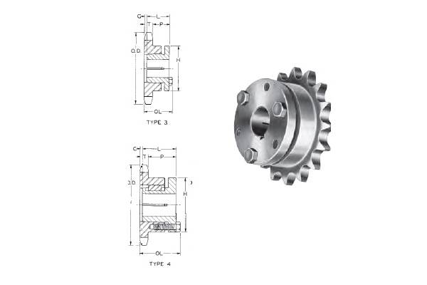 Industrial Roller Chain Sprockets and Gears Industrial Roller Chain Sprockets and Gears